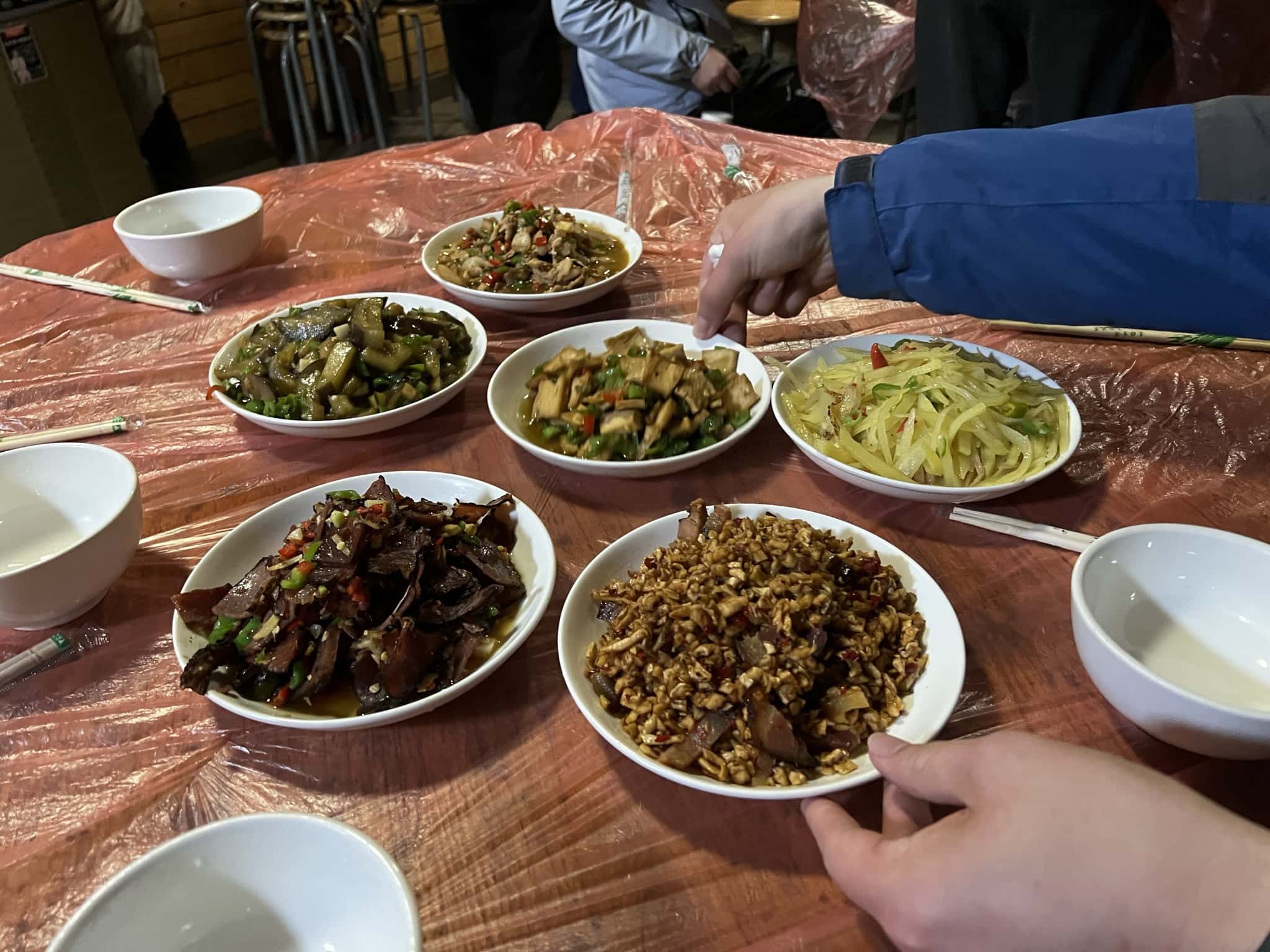 晚上 —— 饿狼扑食